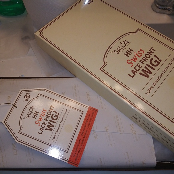 **SOLDNWT 100% Brazalian Human Hair Lace Front Wig 1B - Picture 5 of 6